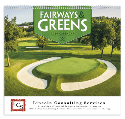 Good Value Fairways  Greens  Spiral Calendar-7029