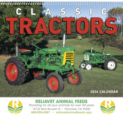 Good Value Classic Tractor  Spiral Calendar-7030
