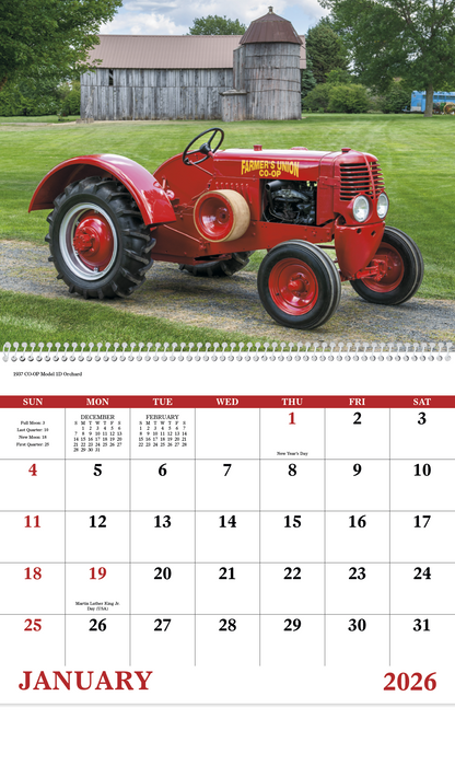 Good Value Classic Tractor  Spiral Calendar-7030