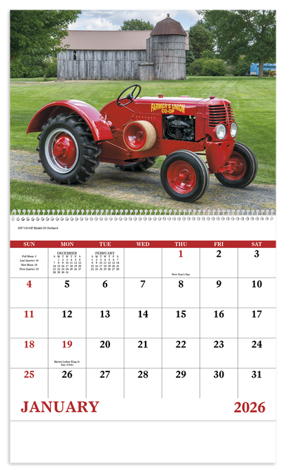 Good Value Classic Tractor  Spiral Calendar-7030