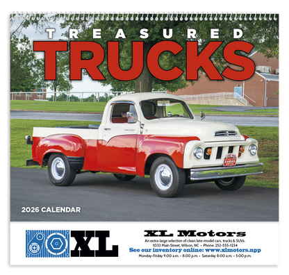 Good Value Treasured Trucks  Spiral Calendar-7037