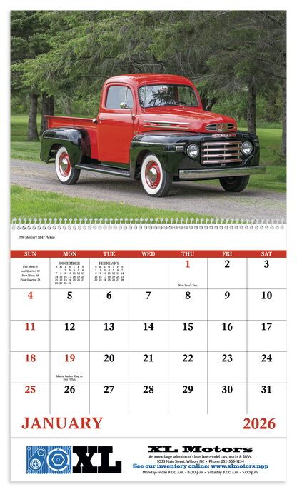 Good Value Treasured Trucks  Spiral Calendar-7037