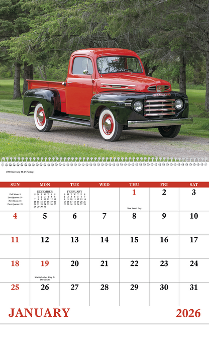 Good Value Treasured Trucks  Spiral Calendar-7037