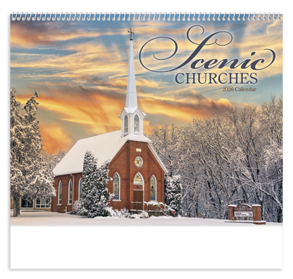 Good Value Scenic Churches  Spiral Calendar-7045