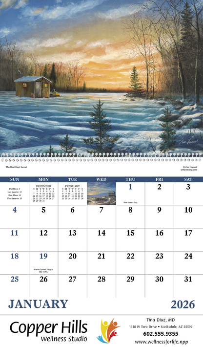 Good Value Scenic Memories  Spiral Calendar-7046