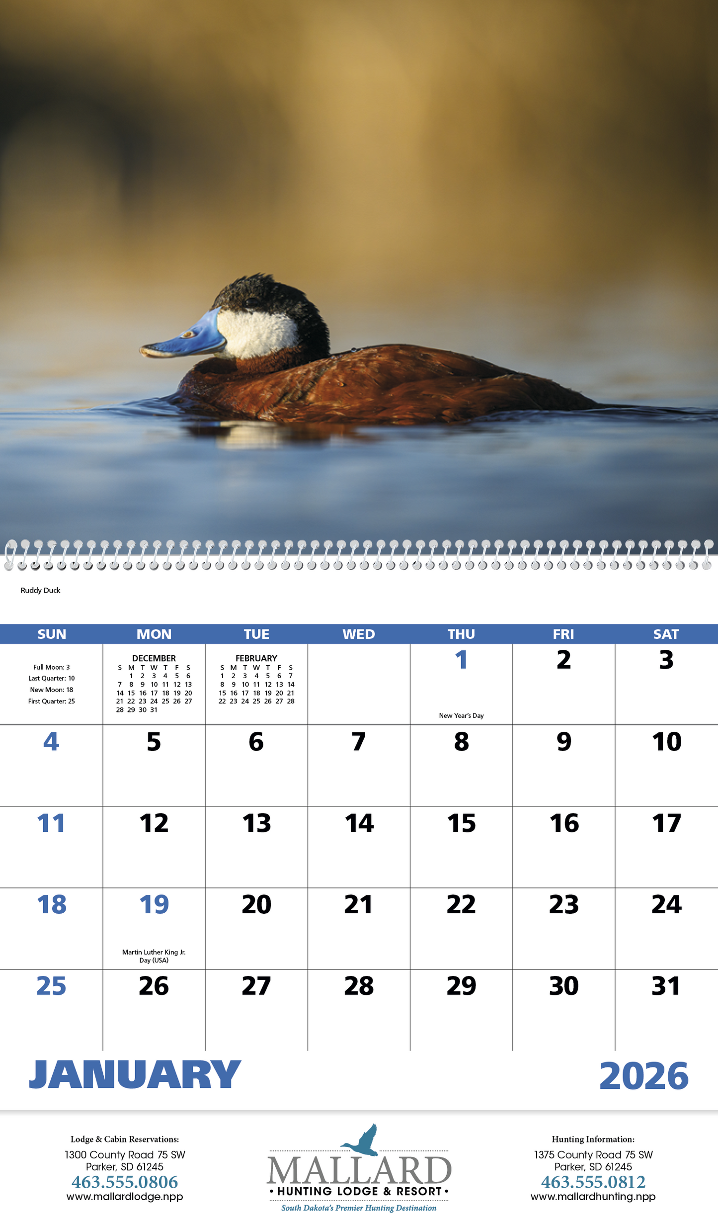 Good Value Waterfowl  Spiral Calendar-7048