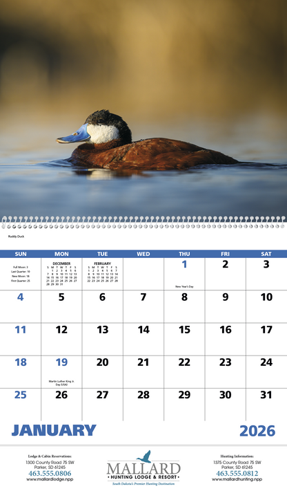Good Value Waterfowl  Spiral Calendar-7048