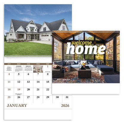 Good Value Welcome Home  Spiral Calendar-7049