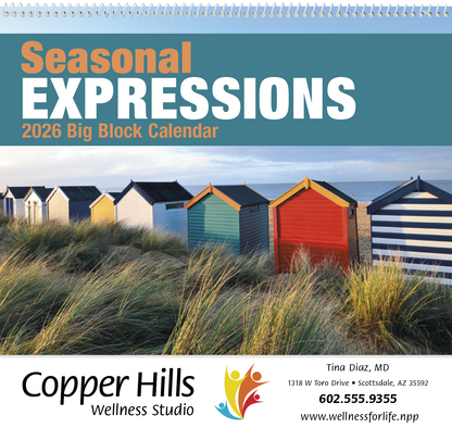 Good Value Seasonal Expressions Big Block Calendar-7050