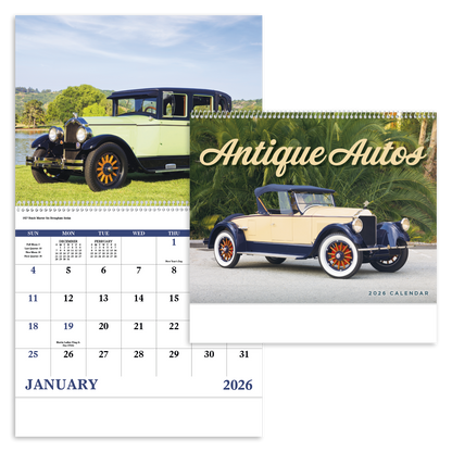 Good Value Antique Autos  Spiral Calendar-7057
