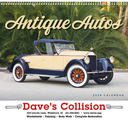 Good Value Antique Autos  Spiral Calendar-7057