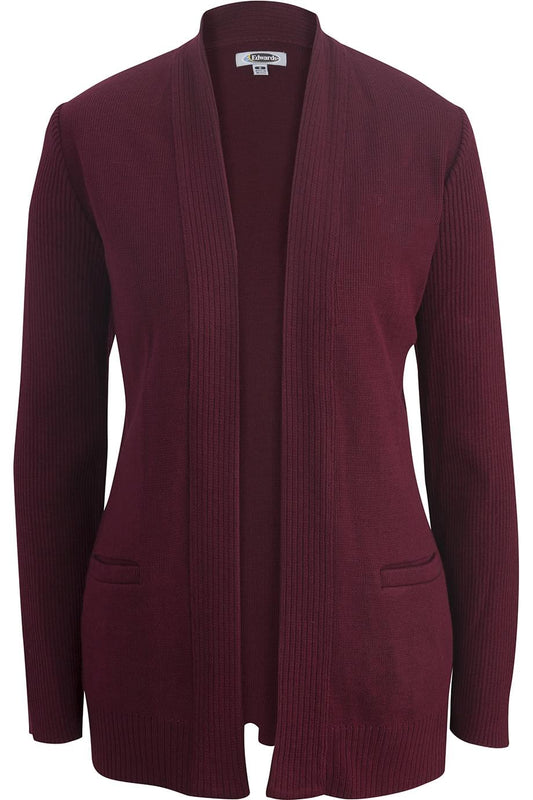 Ladies Open Cardigan Acrylic Sweater - 7059