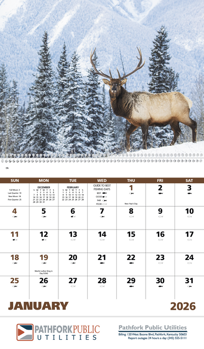 Good Value Wildlife Portraits  Spiral Calendar-7063