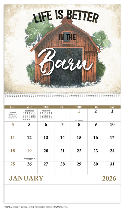 Good Value Country Days  Spiral Calendar-7066