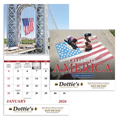 Good Value Celebrate America  Spiral Calendar-7069