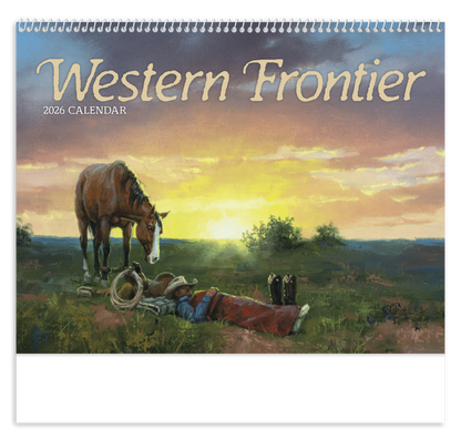 Good Value Western Frontier  Spiral Calendar-7071