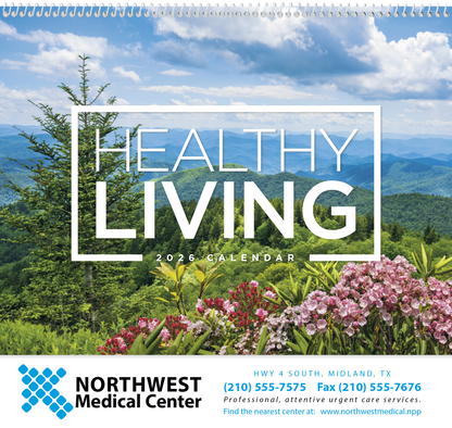 Good Value Healthy Living  Spiral Calendar-7073