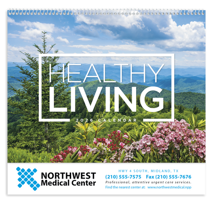Good Value Healthy Living  Spiral Calendar-7073