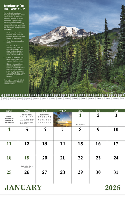 Good Value Healthy Living  Spiral Calendar-7073