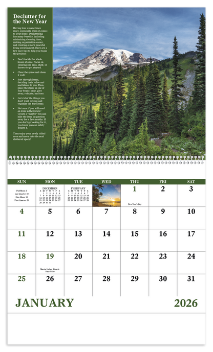 Good Value Healthy Living  Spiral Calendar-7073