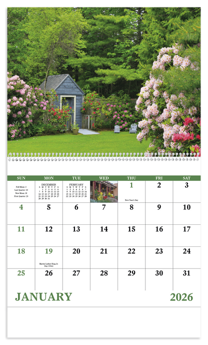 Good Value Garden Walk  Spiral Calendar-7077
