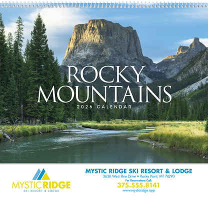 Good Value Rocky Mountains  Spiral Calendar-7078