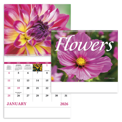 Good Value Flowers  Spiral Calendar-7080