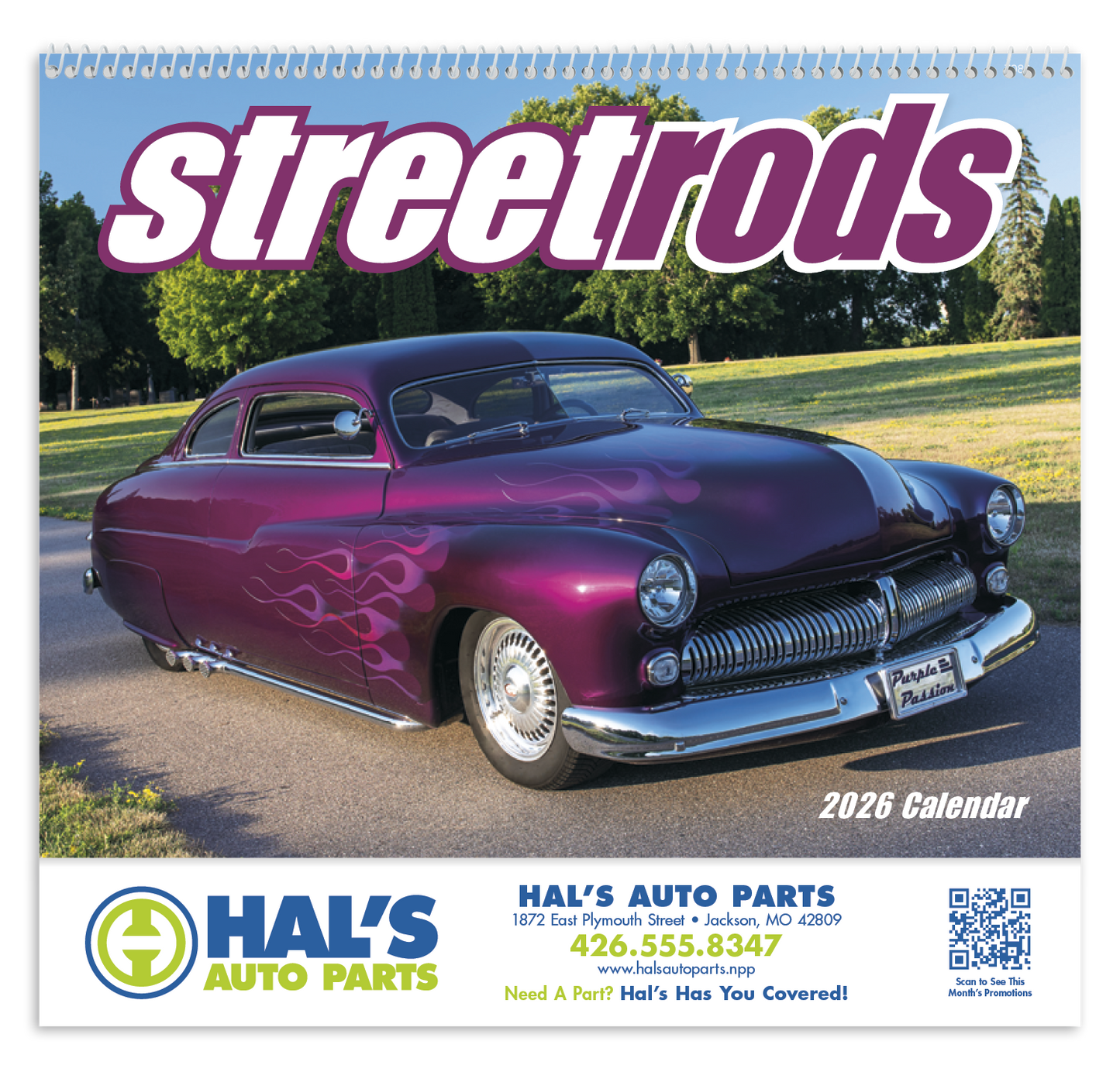 Good Value Street Rods  Spiral Calendar-7083