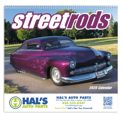 Good Value Street Rods  Spiral Calendar-7083