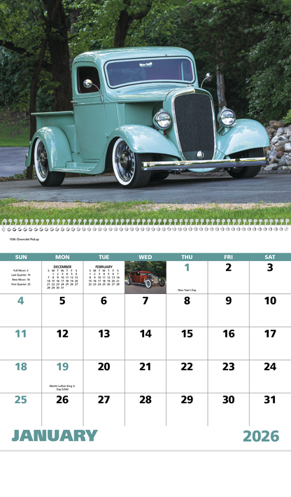Good Value Street Rods  Spiral Calendar-7083