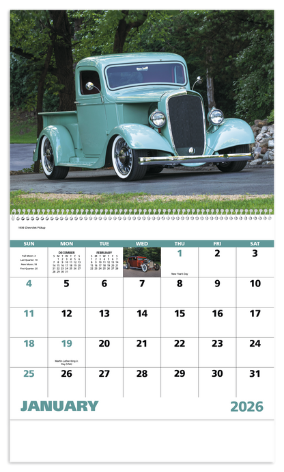 Good Value Street Rods  Spiral Calendar-7083
