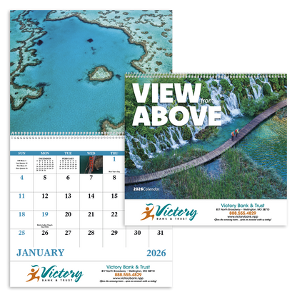 Good Value View from Above  Spiral Calendar-7084