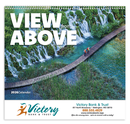 Good Value View from Above  Spiral Calendar-7084