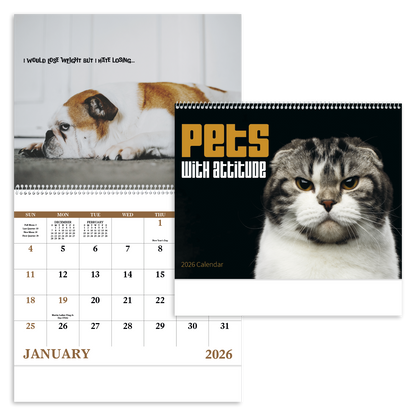 Good Value Pets with Attitude  Spiral Calendar-7086