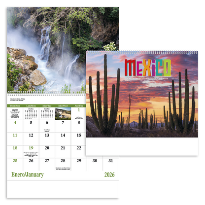 Good Value Mexico  Spiral Calendar-7087