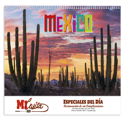 Good Value Mexico  Spiral Calendar-7087