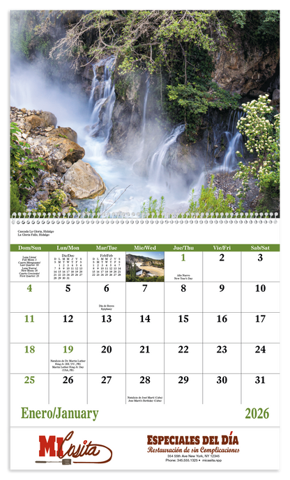 Good Value Mexico  Spiral Calendar-7087