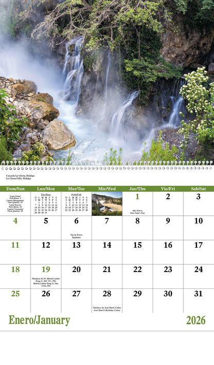 Good Value Mexico  Spiral Calendar-7087