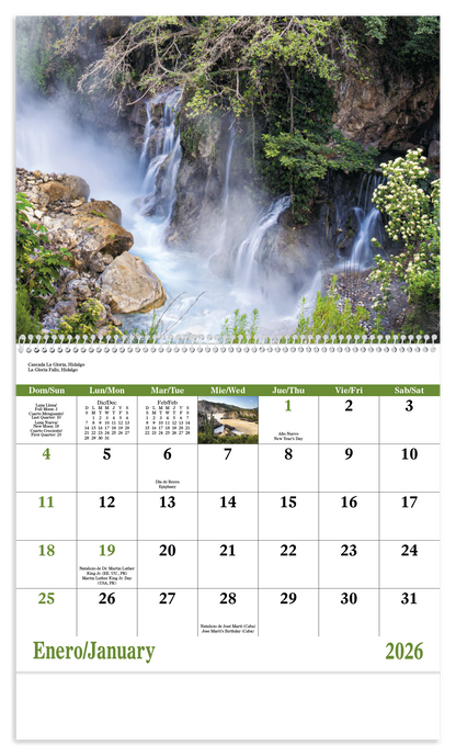 Good Value Mexico  Spiral Calendar-7087