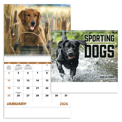 Good Value Sporting Dogs  Spiral Calendar-7090
