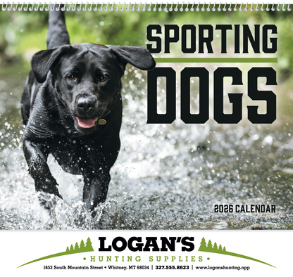 Good Value Sporting Dogs  Spiral Calendar-7090