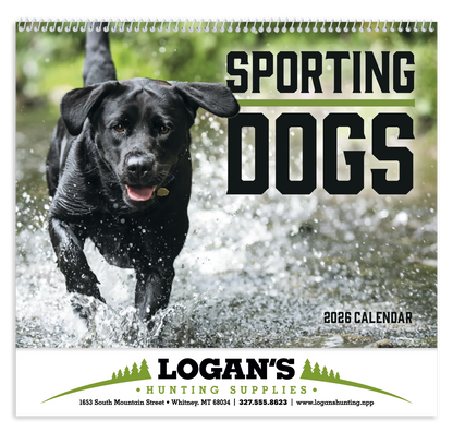 Good Value Sporting Dogs  Spiral Calendar-7090