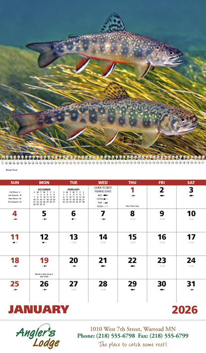 Good Value Fishing  Spiral Calendar-7099