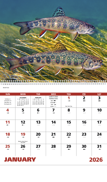 Good Value Fishing  Spiral Calendar-7099