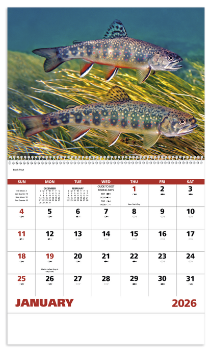 Good Value Fishing  Spiral Calendar-7099