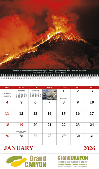 Good Value The Power of Nature  Spiral Calendar-7103