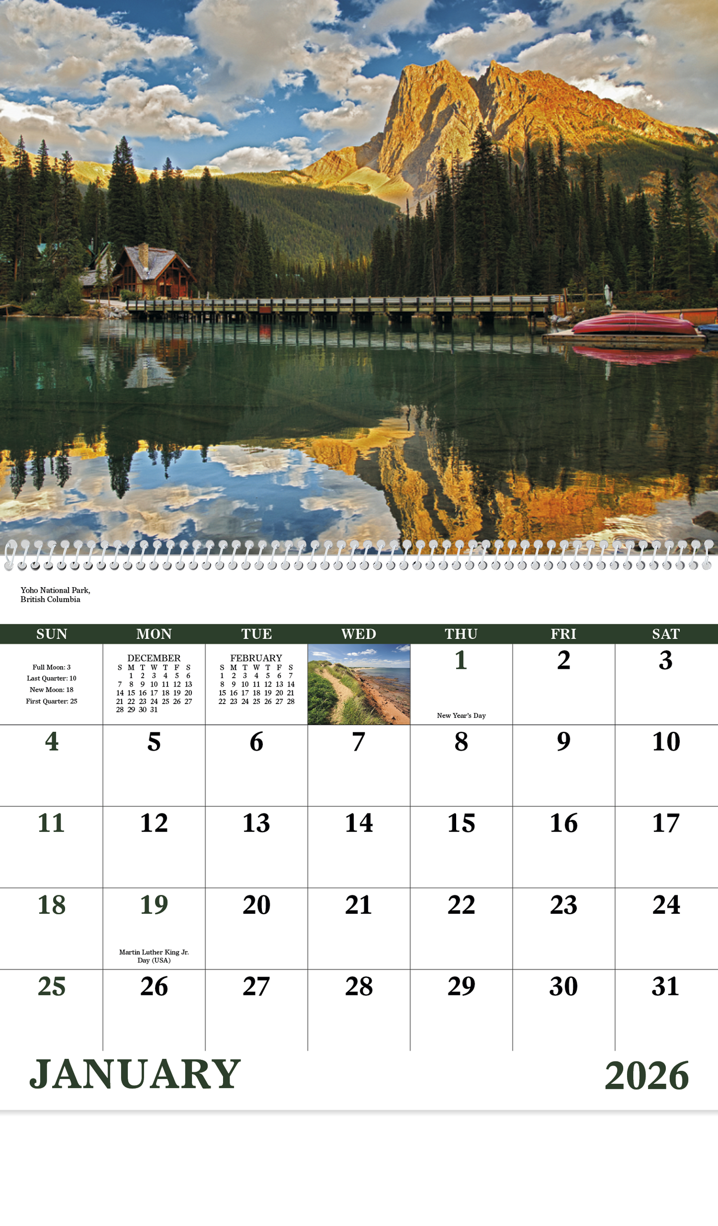 Good Value Canadian National Parks  Spiral Calendar-7113
