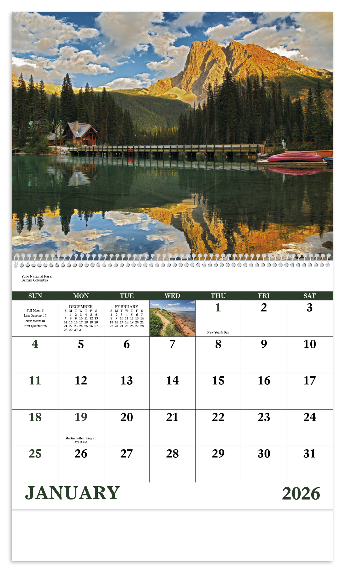 Good Value Canadian National Parks  Spiral Calendar-7113