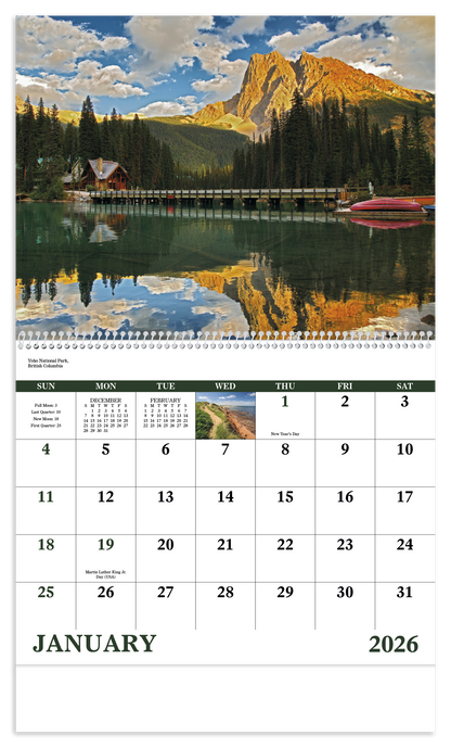 Good Value Canadian National Parks  Spiral Calendar-7113