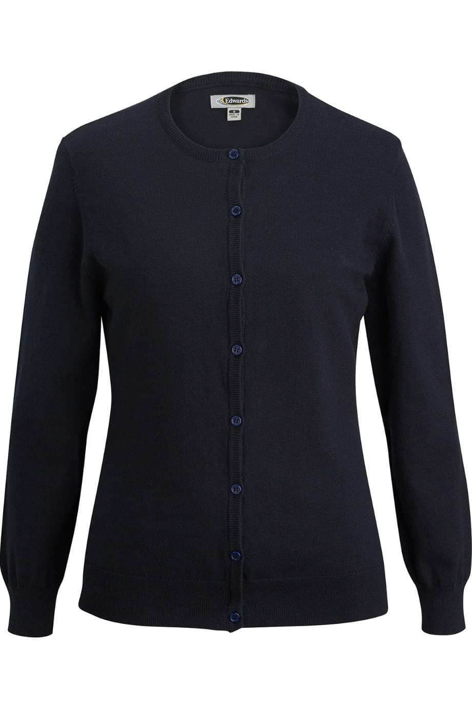 Tri Blend Ladies Jewel Neck Cardigan - 7140